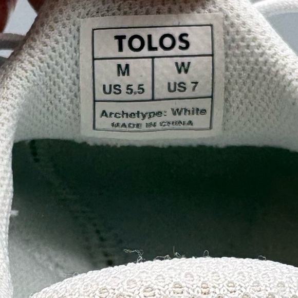 Tolos | Archetype 1.0 Barefoot Shoes - Triple White ; Kids 5.5 - Picture 8 of 8